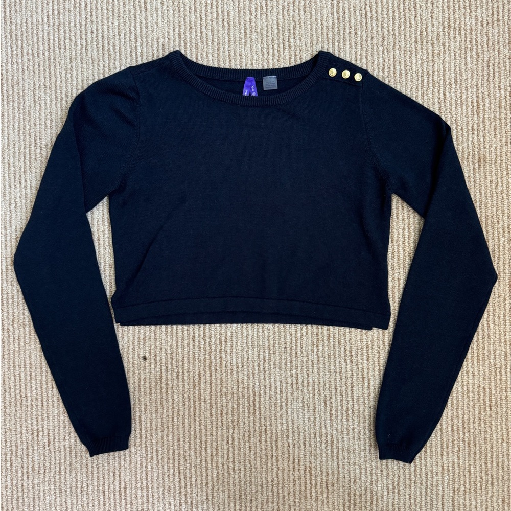 *SOLD* Seraphine NWT Women’s Navy Blue Cropped Sweater Size US 2